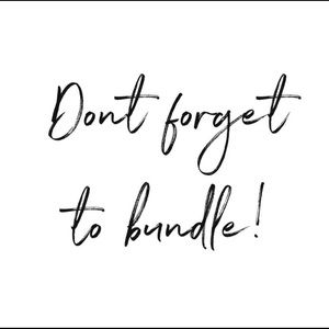 Don’t Forget To Bundle!